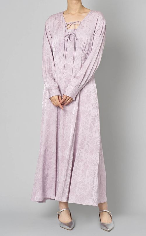 フラワージャガードワンピース