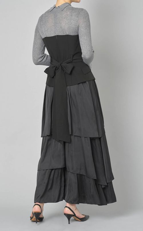 ビスチェコンビニットワンピース