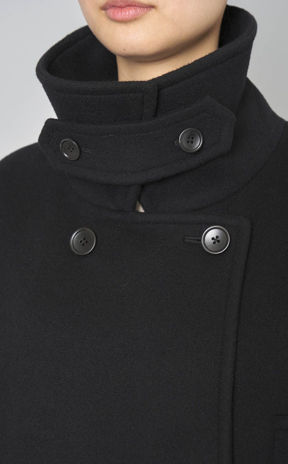 FRAY I.D｜ウールバルマカンハーフコート