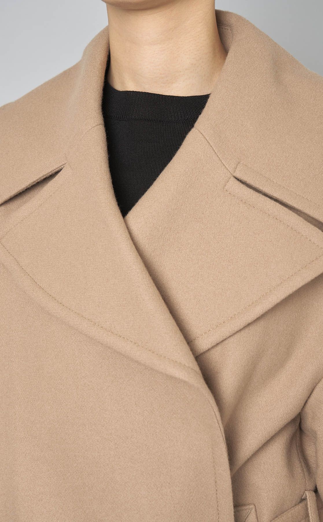 FRAY I.D ビッグカラーショートコート　キャメル 専用】FRAY I.D フレイアイディー ビッグカラーショートコート