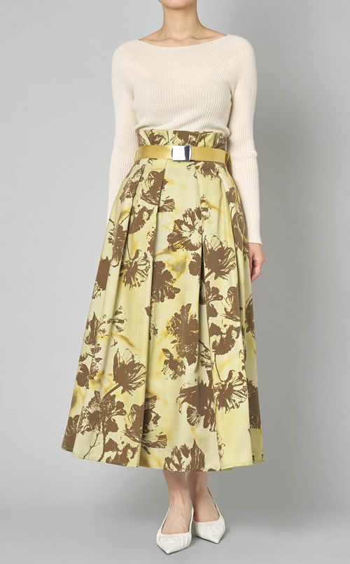 フロッキーフラワースカート