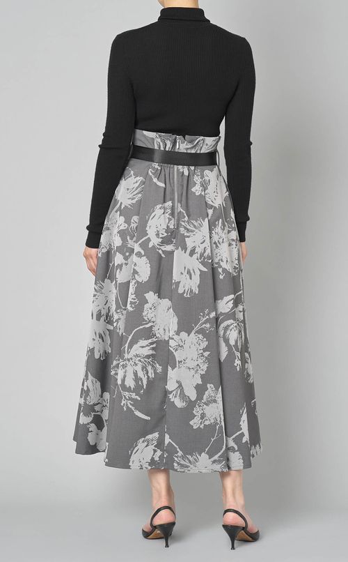 フロッキーフラワースカート