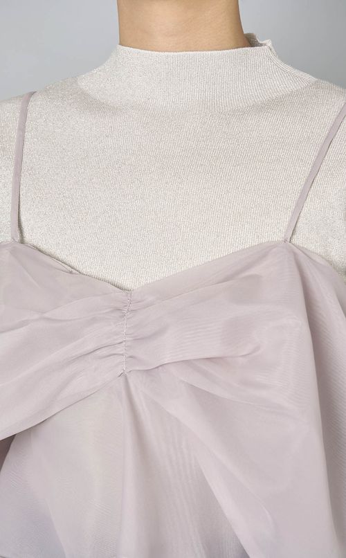 リボンモチーフセットプルオーバー