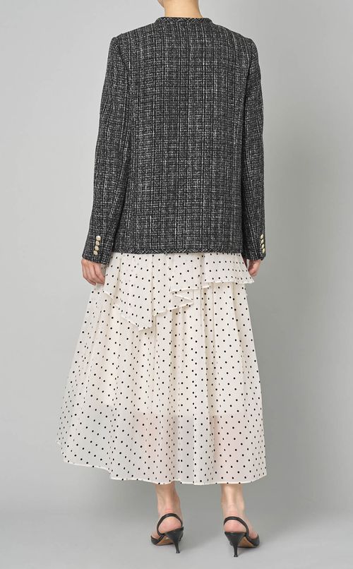 パイピングツイードジャケット