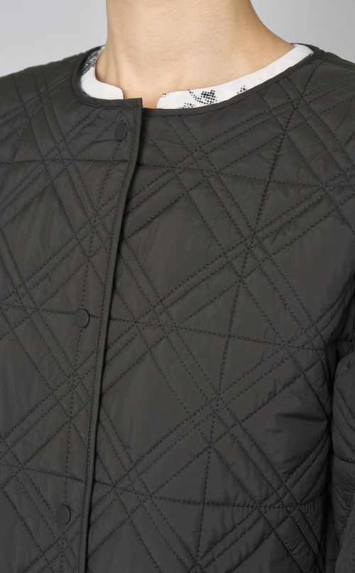 キルティングタフタコート