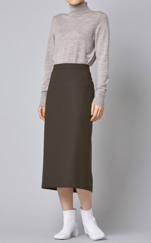 ウール混ペンシルスカート