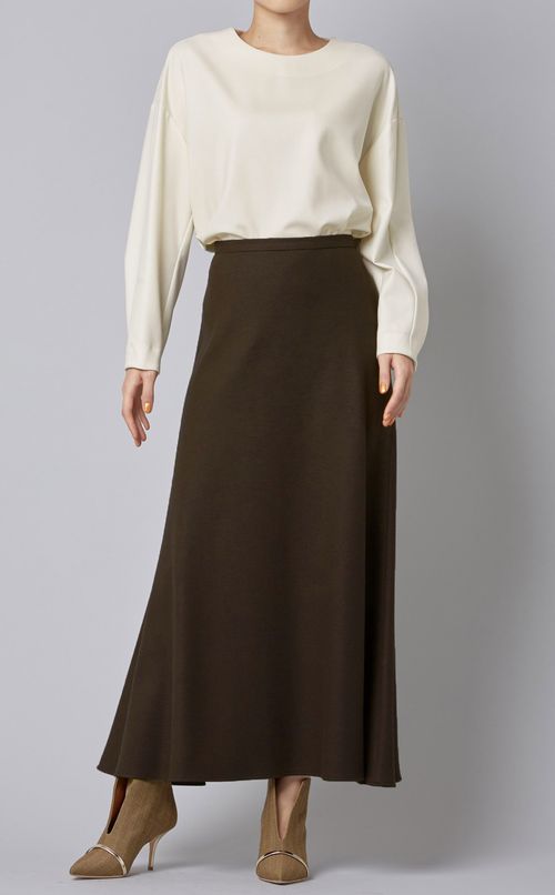 ウールマーメイドロングスカート