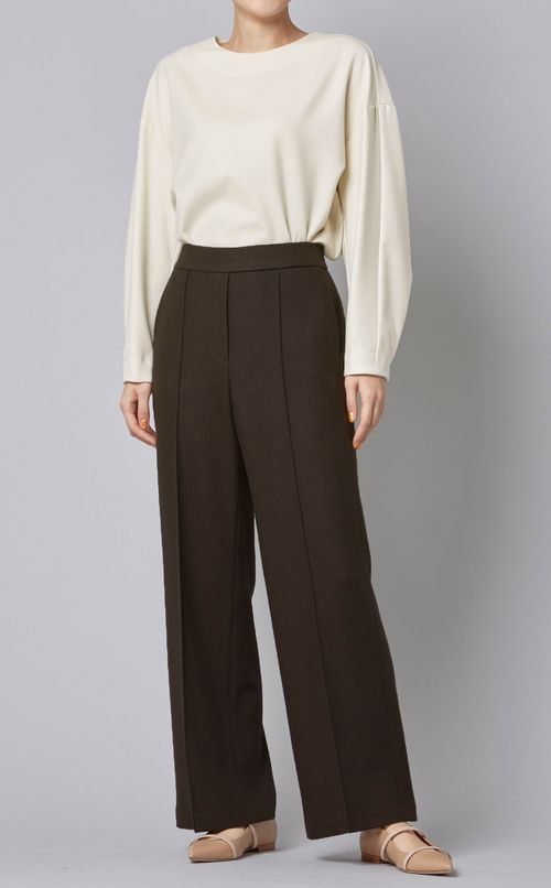 ウールワイドストレートパンツ