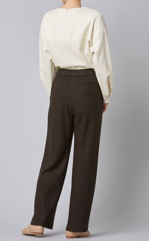 ウールワイドストレートパンツ