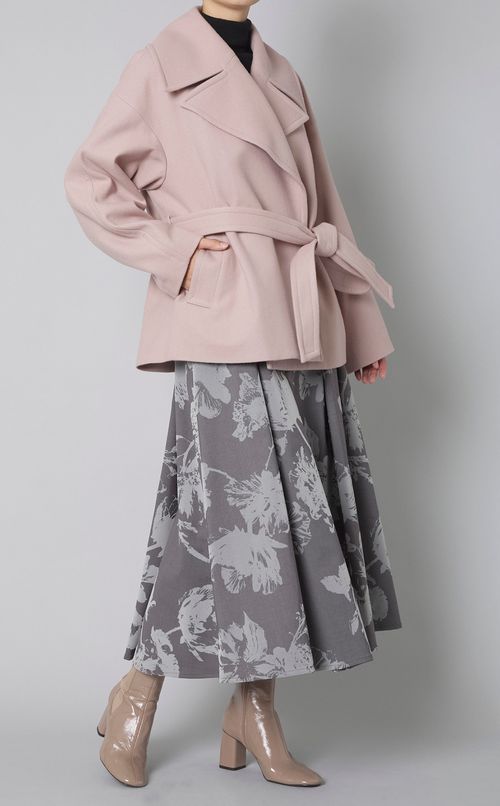 フロッキーフラワースカート