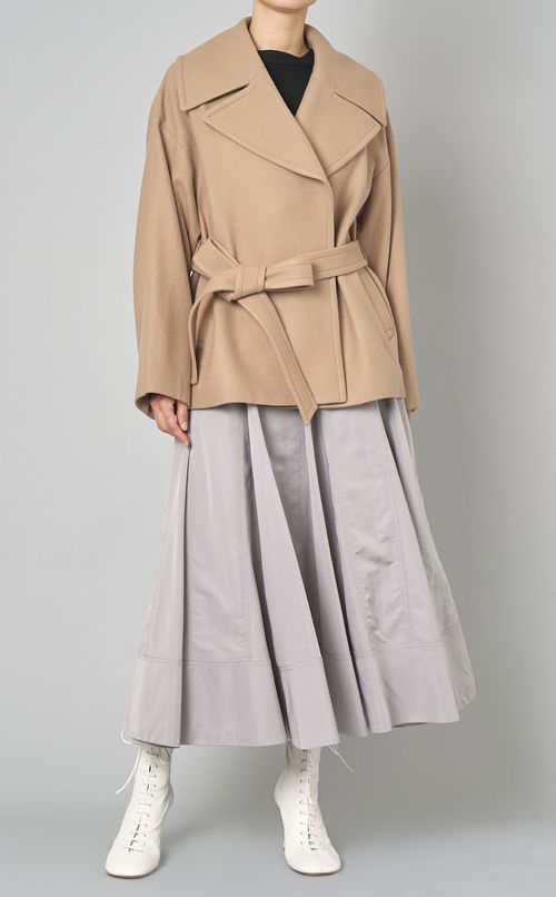 ハイウエストフレアミドルスカート