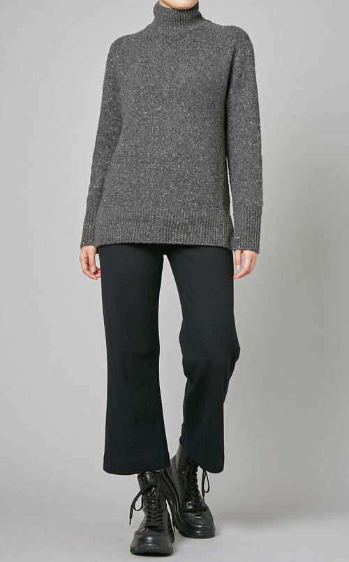 ウールネップハイネックプルオーバーニット