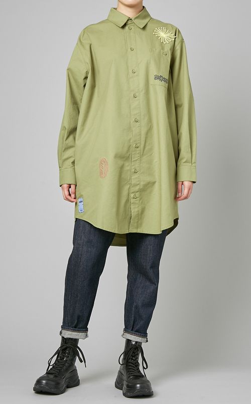 オーバーサイズシャツワンピース