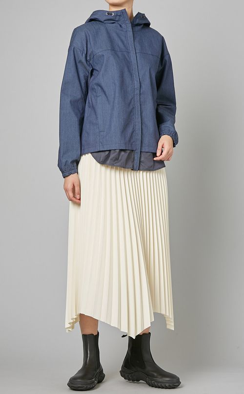 ナイロンデニムプリントジャケット