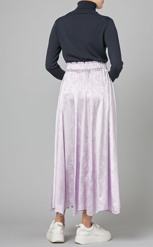 フラワープリントギャザーマキシスカート