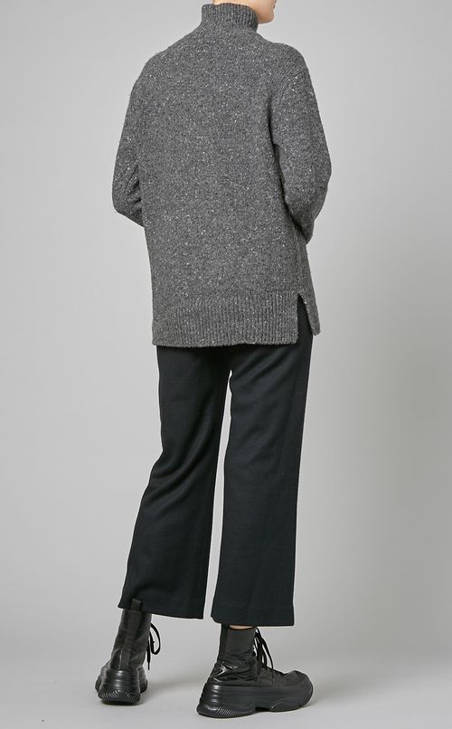 ウールネップハイネックプルオーバーニット
