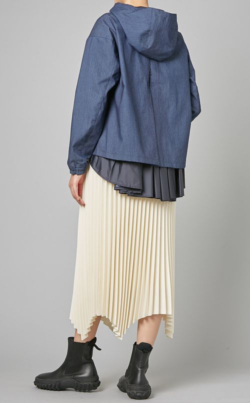 ナイロンデニムプリントジャケット