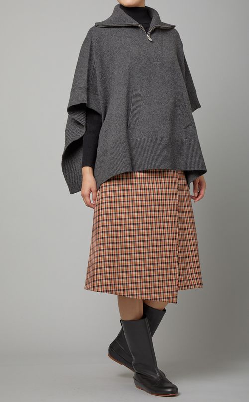 チェックミリタリースカート
