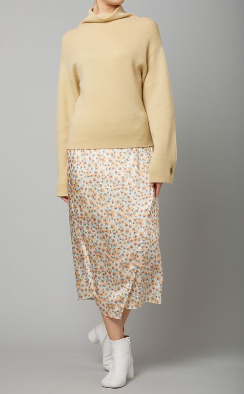 ウールカシミヤオフタートルニッ卜