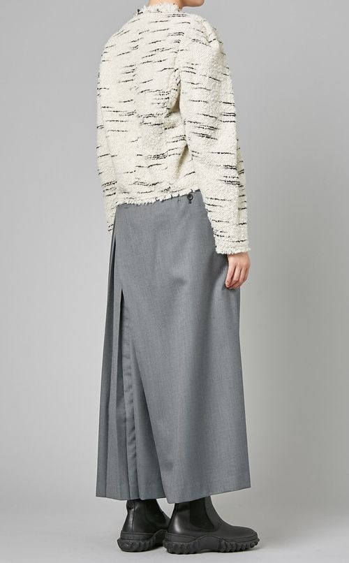 ノーカラーショートジャケット