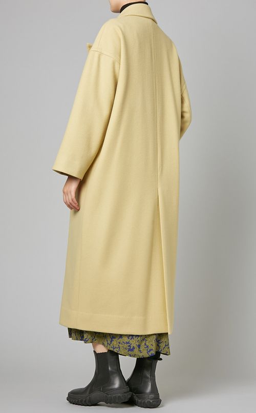 メルトンウールロングコート