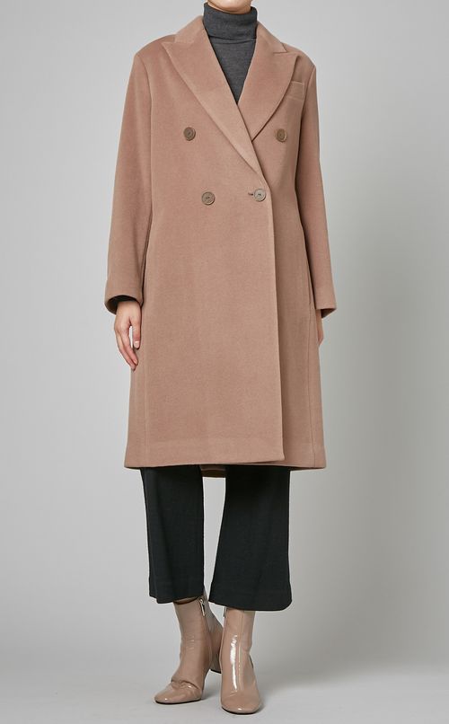 リュクスウールダブルブレストコート