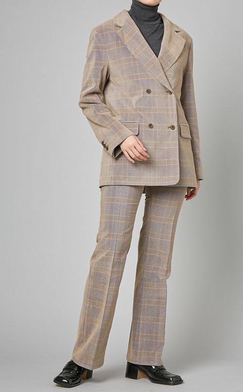 ソリッドフレアパンツ