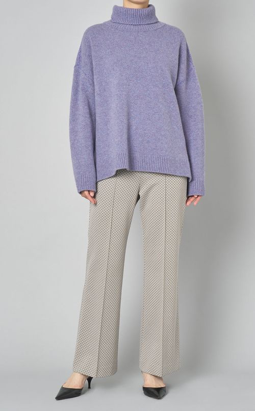 ジャージーワイドフレアパンツ