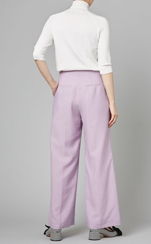 フロントボタンハイウェストパンツ