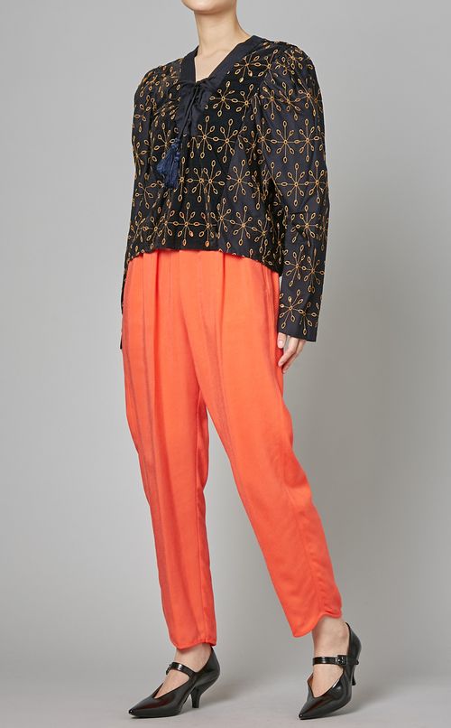 ウエストゴムタックプルオンパンツ