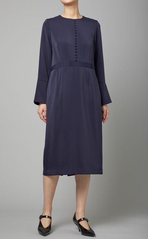 フロントくるみボタンワンピース