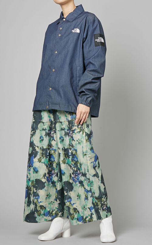 フラワープリントワイドパンツ