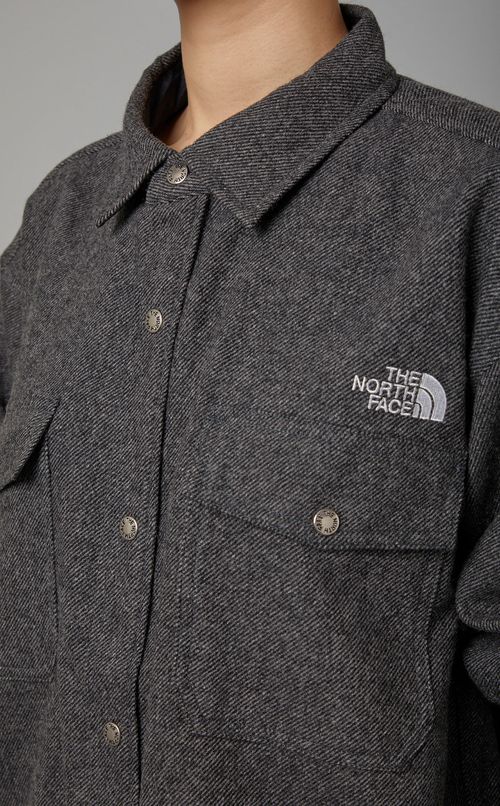 ウール混ベーシックシャツ