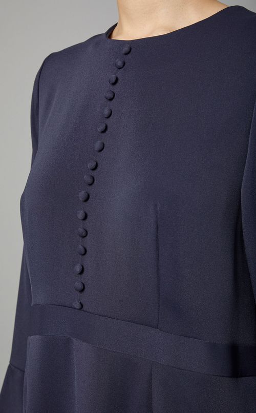 フロントくるみボタンワンピース