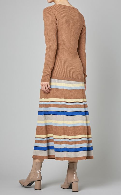 ボートネックニットプルオーバー