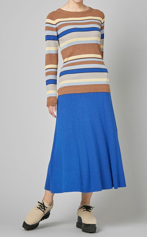 ボートネックニットプルオーバー