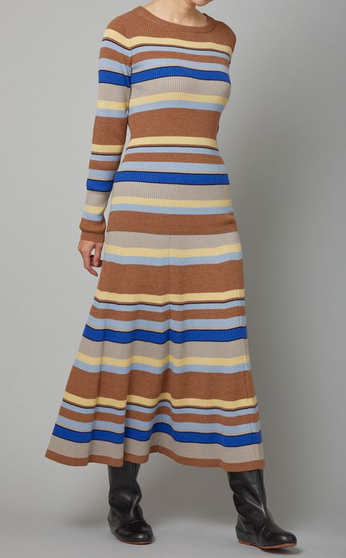 リブニットスカート