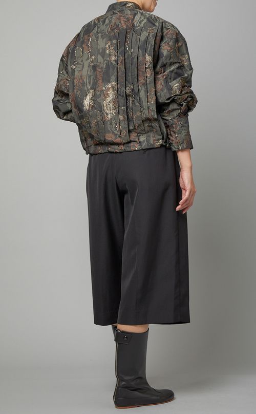 ラメジャガードブルゾン