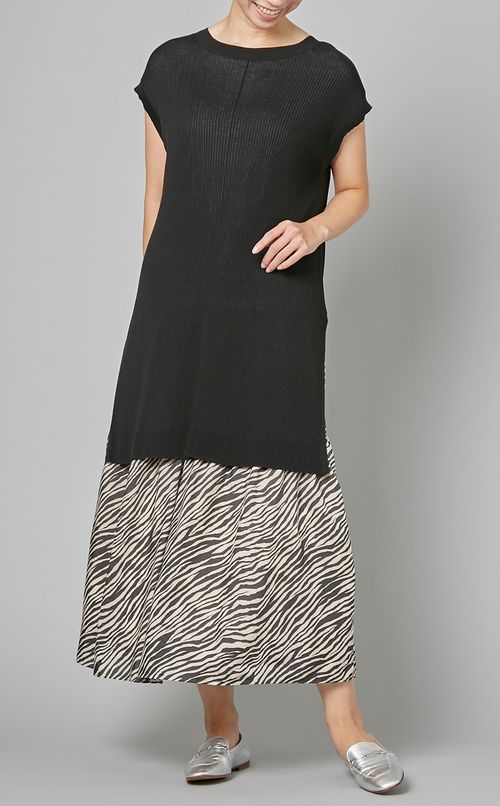 2wayチュニックニットプルオーバー