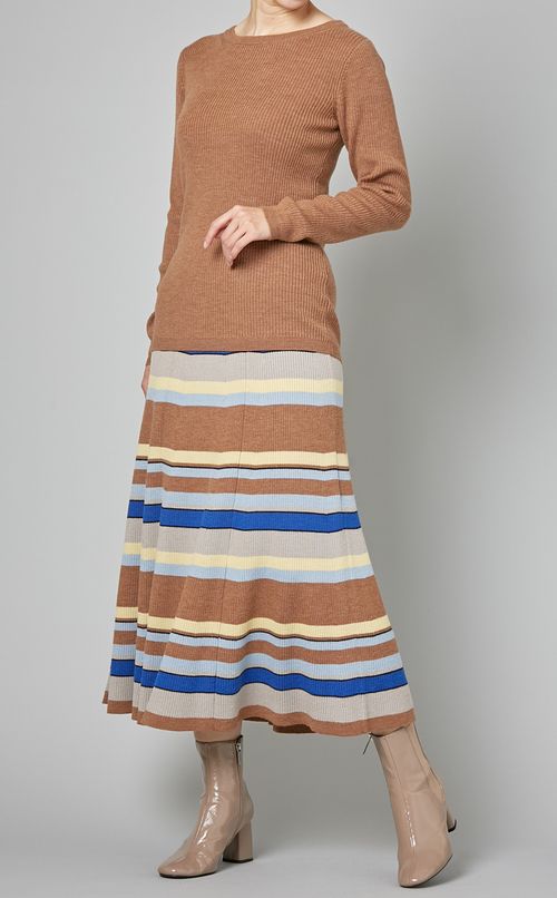 リブニットスカート