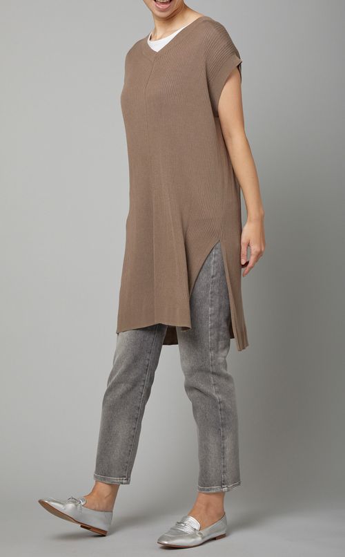 2wayチュニックニットプルオーバー