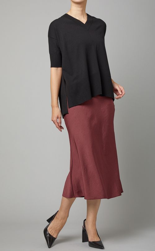 Vネックリラックスフィットニット卜ップス