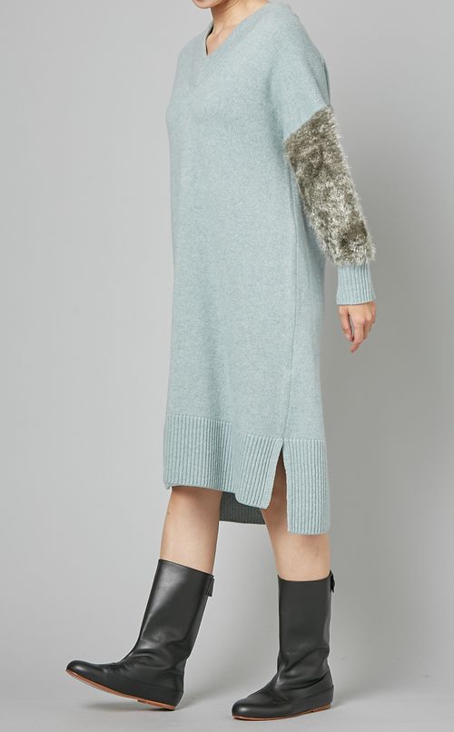 エコファーニットドレス