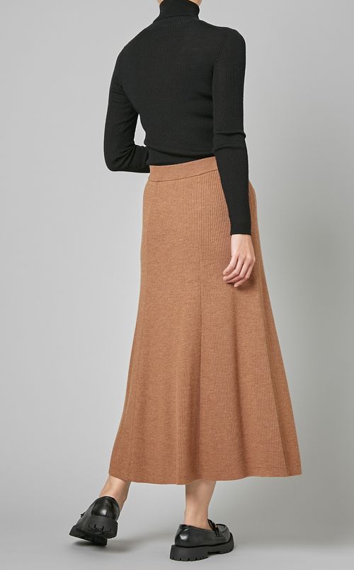 リブニットスカート