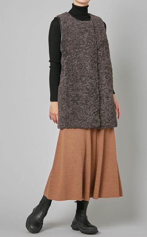 リブニットスカート