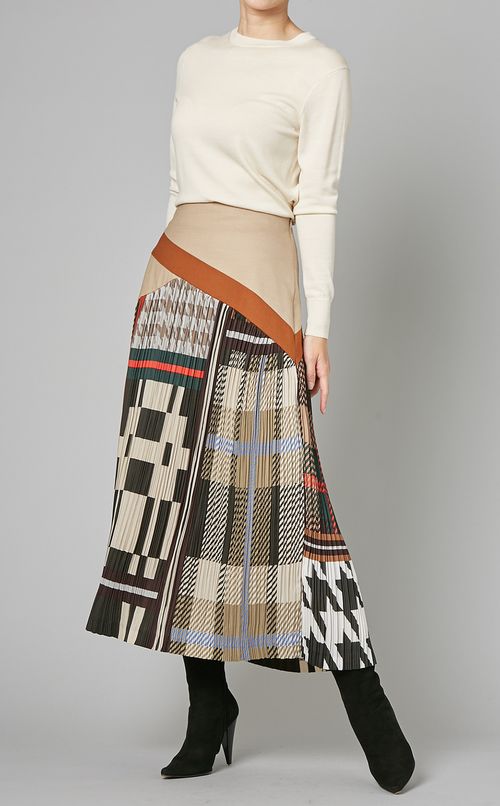 マルチプリントプリーツスカート