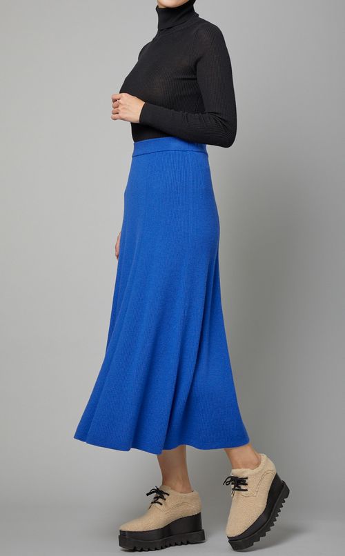 リブニットスカート