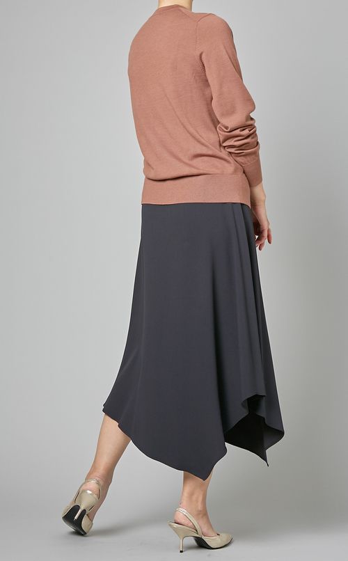 メタルボタンウールニットカーディガン