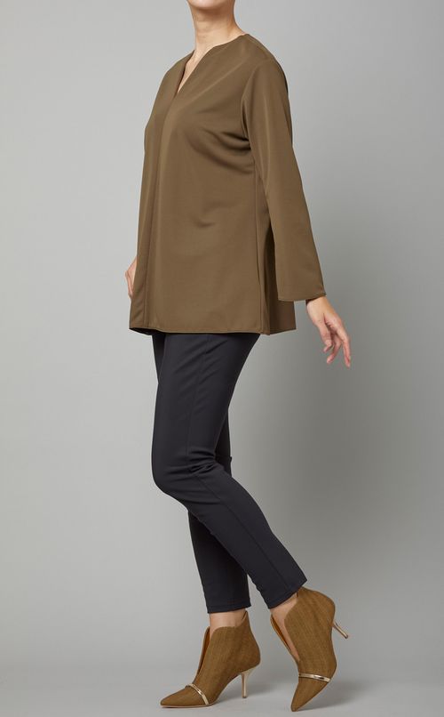 ナイロンジャージストレッチスリムパンツ