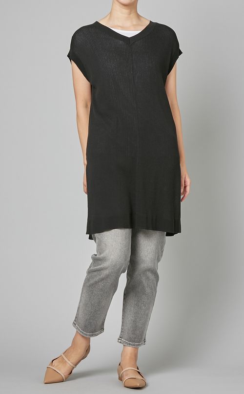 2wayチュニックニットプルオーバー